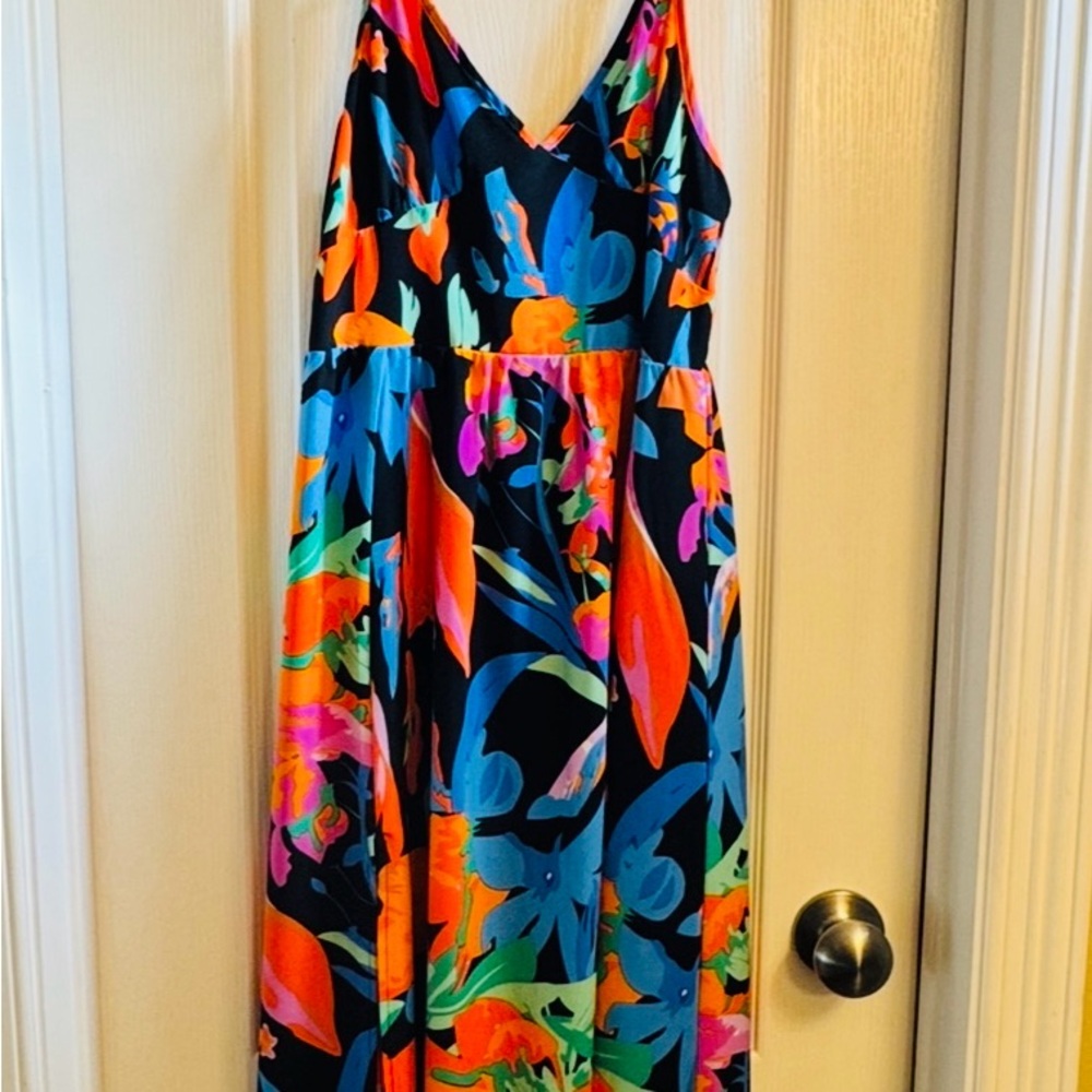 Vibrant Multicolor Maxi Dress